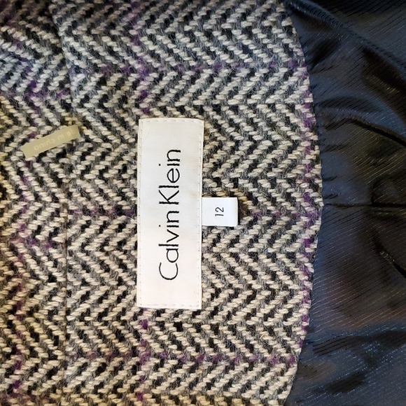 Calvin Klein herringbone wool coat - Picture 11 of 13